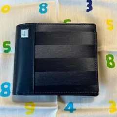 【未使用】Calvin Klein Platinum 二つ折り財布 ネイビー