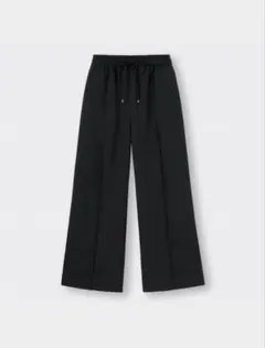 GU ドローストリングイージーワイドパンツ XSサイズ　黒