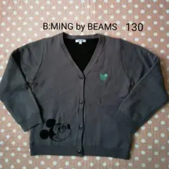 B:MING by BEAMS　キッズ　ミッキー柄カーディガン130
