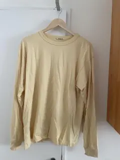 AURALEEロンT イエロー 4 長袖 Tシャツ
