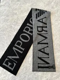 EMPORIO ARMANI ロゴ入りストール マフラー