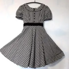 【美品】キャサリンコテージ チェック柄ワンピース 130cm お出掛け