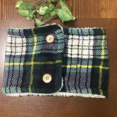 フリース チェック柄 ネックウォーマー