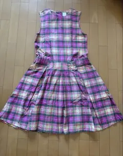 bulle de savonチェックワンピースビュルデサボン夏ワンピのサムネイル