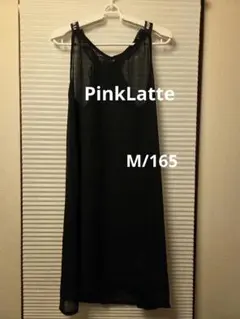 PinkLatte　シフォンワンピース　ブラック　M