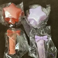 12/21まで　アイドルペンライト　プリンセススター　パープル、レッドセット　星