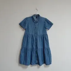 GAP KIDS デニム 半袖ワンピース XL