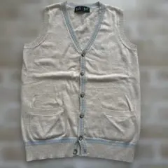 EAST BOY ベージュ Vネックスクールベスト