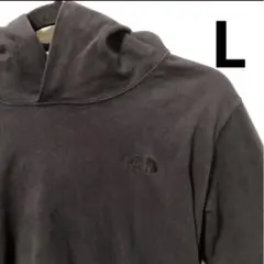 THE NORTH FACE ブラック フーディー　パーカー　L ロゴ 黒
