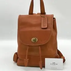 【良品】OLD COACH リュックサック ミニリュック ヴィンテージ 茶色