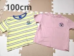 【100cm】ディズニー Tシャツ 2枚セットのサムネイル