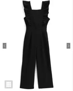 バックリボンショルダーフリルオールインワン dk1188