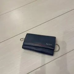 Paul Smith ネイビー レザー キーケース