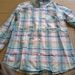 子供用 チェック柄 長袖シャツ
