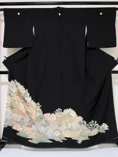 新品 パールトーン 正絹本場筑前博多織 黒黒 八寸名古屋帯 三本献上