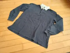 ▲メンズ XL 長袖 ネイビー×白 プルオーバー 大きい方向け トレーナー