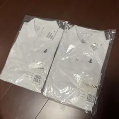 長袖ポロシャツ　ホワイト