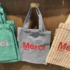 ◇Merci◇メルシー Paris ストライプ ミニトートバッグ - メルカリ