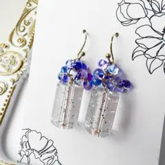 チェコビーズの可愛いピアスD209