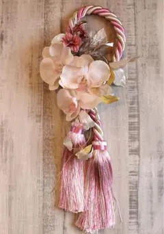 和装飾り　和室飾り　和装ブーケ　成人式前撮り　お正月飾り　ピンク