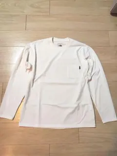 【極美品】ノースフェイス　ロングスリーブ　エアリー　ポケットティー　白