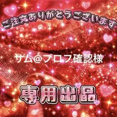 サム@プロフ確認様　専用出品ページ
