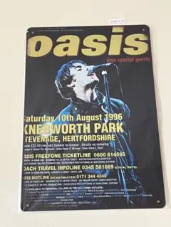 レトロ看板 oasis ブリキ看板