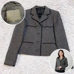 美品 K.T KIYOKO TAKASE ツイード テーラードジャケット 11