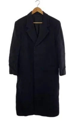 美品 ヨウジヤマモト 変形 ウール チェスターコート ブラック メンズ 美品 ヨウジヤマモト 変形 ウール チェスターコート ブラック メンズ