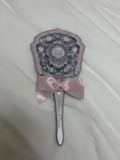 フラワーノーズ　シェルズジュエル　ミラー　手鏡　ピンク