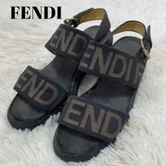 美品✨ フェンディ サンダル ズッカ 黒 厚底 キャンバス レザー 約23cm 2025年最新】フェンディ ズッカ サンダルの人気アイテム - メルカリ