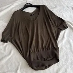 Theory セオリー カーキ サマーニット ドルマンスリーブのサムネイル