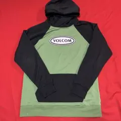 VOLCOM グリーン ブラック パーカー US/EU-Lのサムネイル