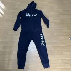 未使用 アスレタ ATHLETA セットアップ ウォームアップウェア アスレタ 中綿 ウォームジャケット & ウォームパンツ ATHLETA