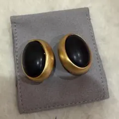 Givenchy ジバンシー イヤリング ヴィンテージ ゴールド ブラック