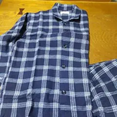 dormirêve ネイビー チェック柄 パジャマ M