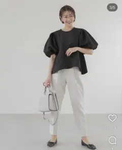 regleam タックスリーブ ポンチぺプラム プルオーバー 黒のサムネイル