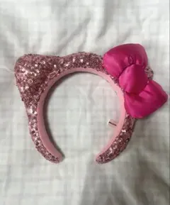 USJ ハローキティ スパンコールカチューシャ ピンク