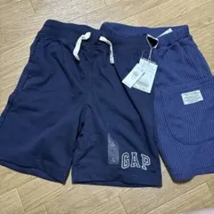 タグ付きGAPネイビー ハーフパンツ 、BREEZEハーフパンツ２枚セット