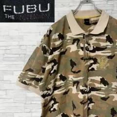 ス*ズ様 FUBU フブ 半袖ポロシャツ 刺繍 カモフラ 迷彩 XLのサムネイル