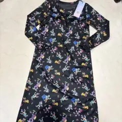 Disney★カップ付き長袖ワンピース