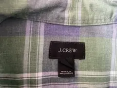 メンズJ crew グリーチェックシャツ