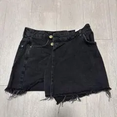 ZARA ブラック デニムミニスカート EUR 36