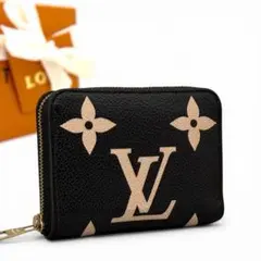 未使用に少し近い　ルイヴィトン　アンプラント　ジッピーコインパース　ブラック