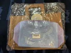すみっコぐらし　とかげ　おかあさん　レザー風トートバッグ　インナーポーチ