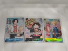 ワンピースカード 最強ジャンプ5月号　サボ エース ルフィ 最強の3兄弟 学園のサムネイル