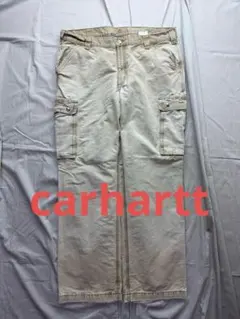 carhartt ダック　カーゴパンツ　ワークパンツ　W38 L30 ベージュ
