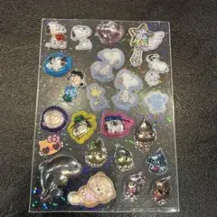 スヌーピー　しずくちゃん　ボンボンドロップシール