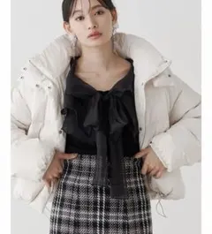 MERCURYDUO 2WAYフード付アライドショートダウン ホワイト Mのサムネイル