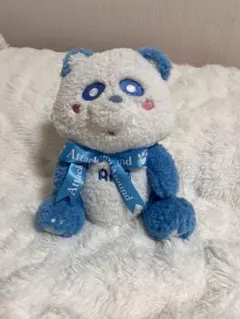 美品】AAA え～パンダ ふさふさBIGぬいぐるみ 與真司郎 青 | Mercari